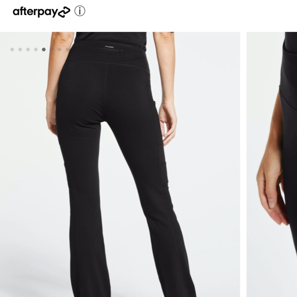 Womens black scrub yoga pant - Picture 3 of 5